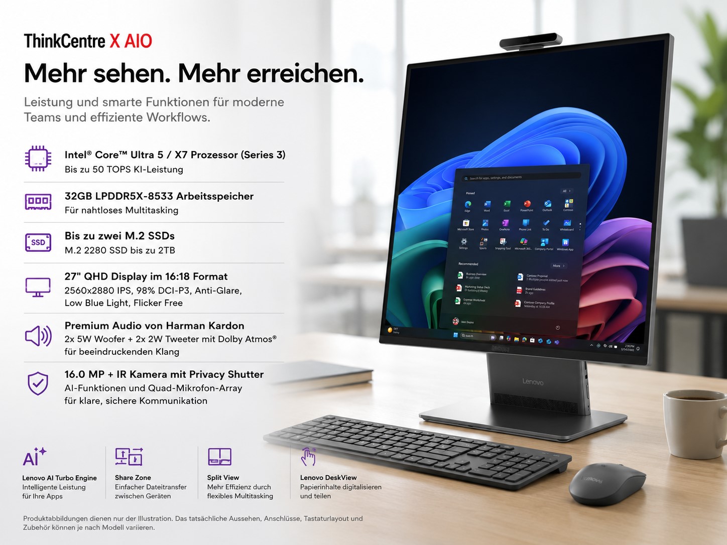 Lenovo ThinkCentre X AIO 13H4000EGE Campus