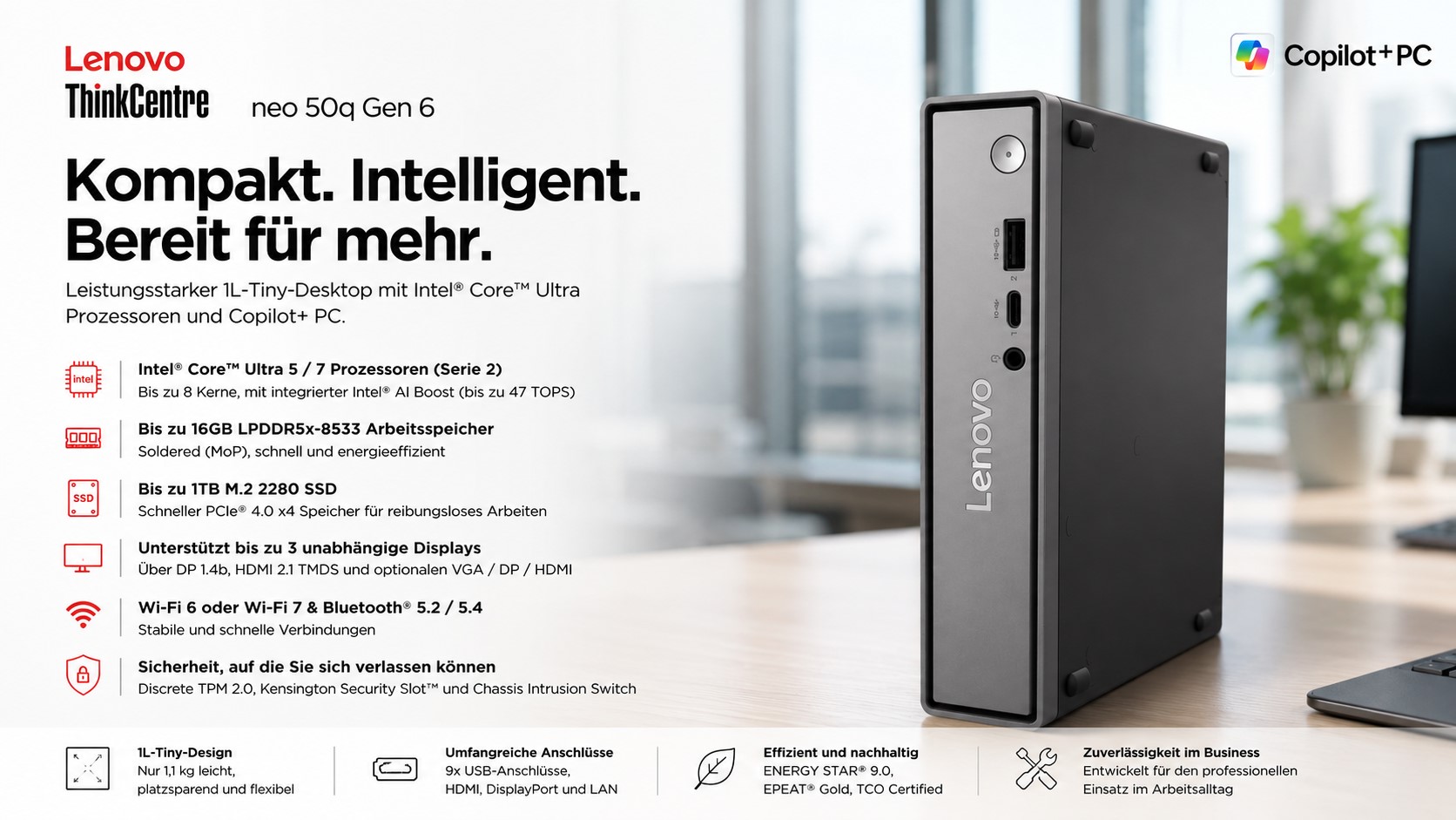 Lenovo ThinkCentre NEO 50q G6 13HR000JGE Campus