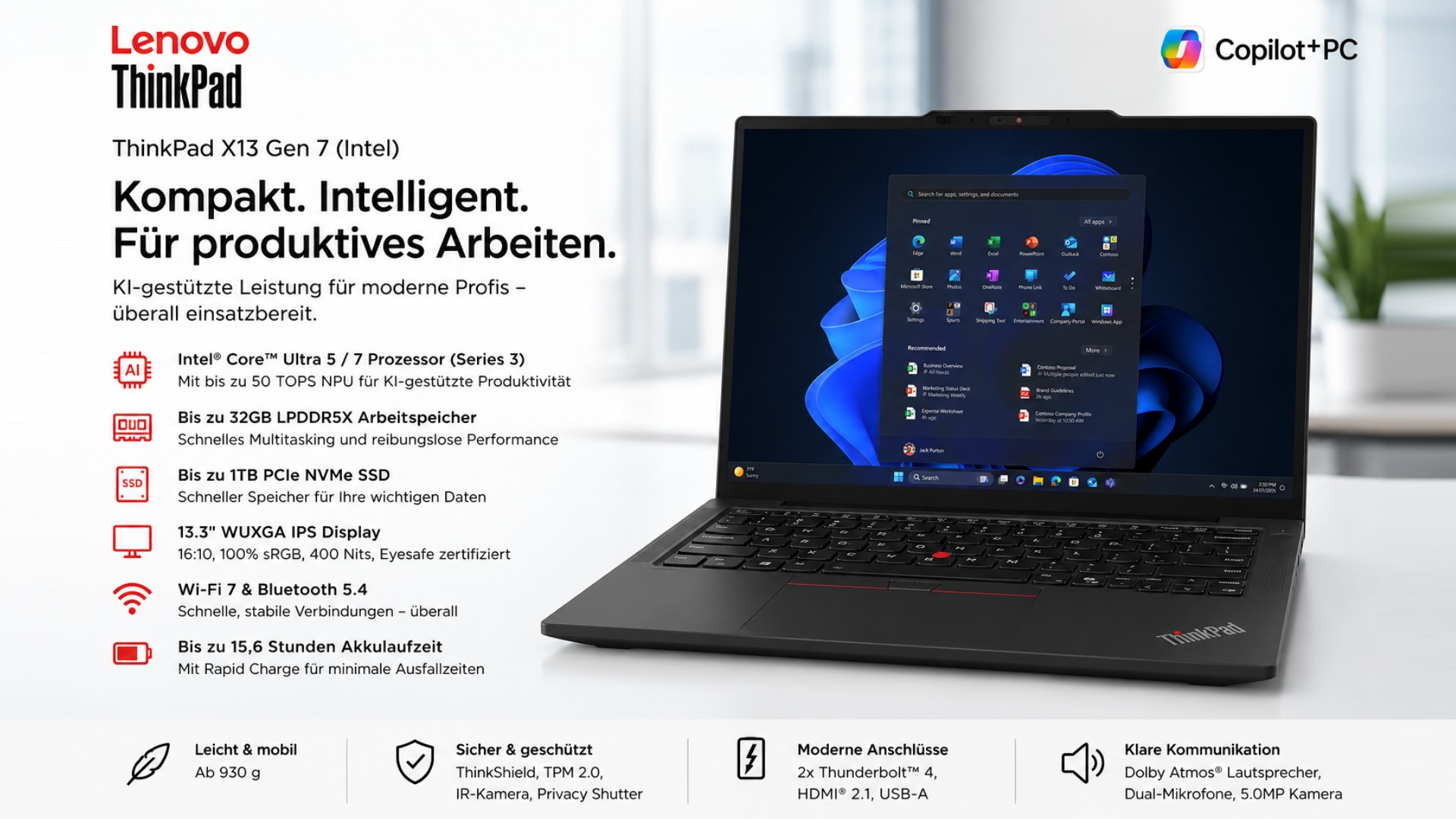 Lenovo Thinkpad X13 G7 21YH005AGE Campus